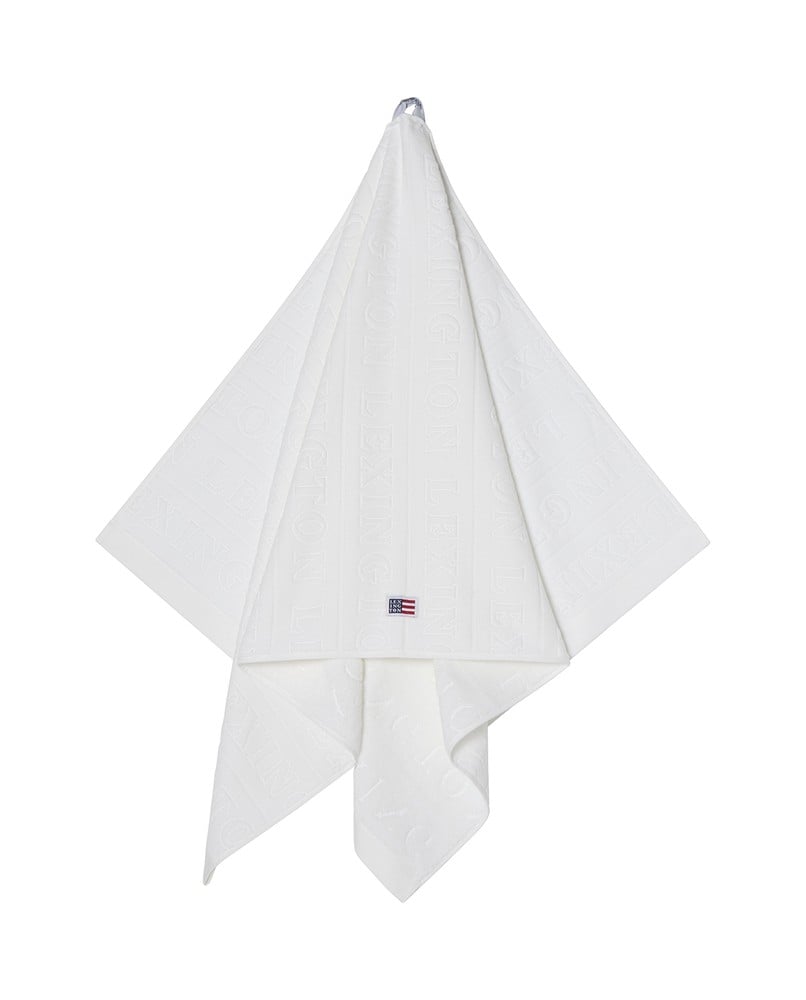 Velour Logo Towel Set 50X70/70X130 -  White