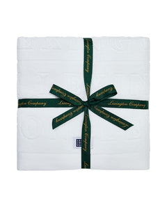 Velour Logo Towel Set 50X70/70X130 -  White