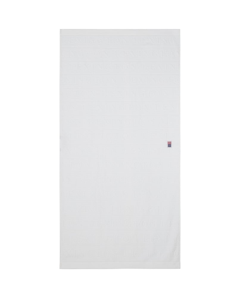 Velour Logo Towel Set 50X70/70X130 -  White
