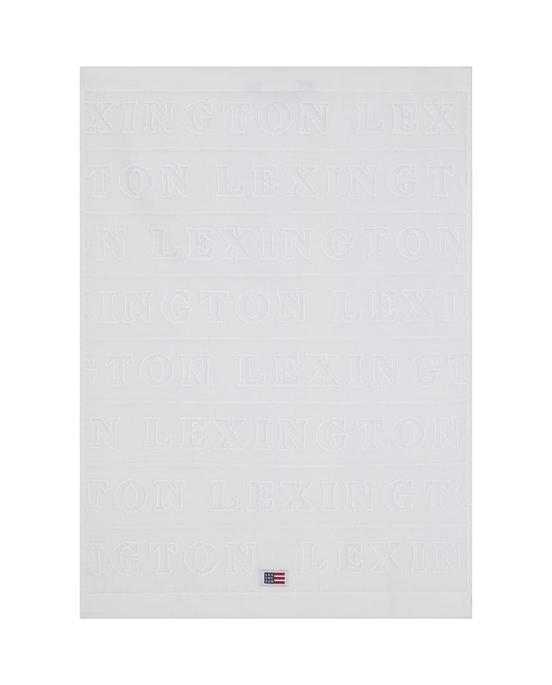 Velour Logo Towel Set 50X70/70X130 -  White
