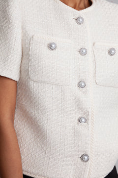 Leena Boucle Jacket - Off White