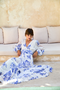 Noor Maxi Dress - Floral Blue