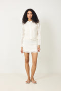 Nola Lace Cardigan - Creme