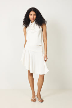 Amalia Satin Skirt - Creme