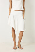 Amalia Satin Skirt - Creme