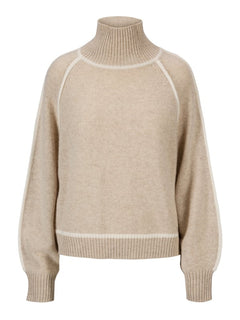Ruby Cashmere Sweater - Beige Melange