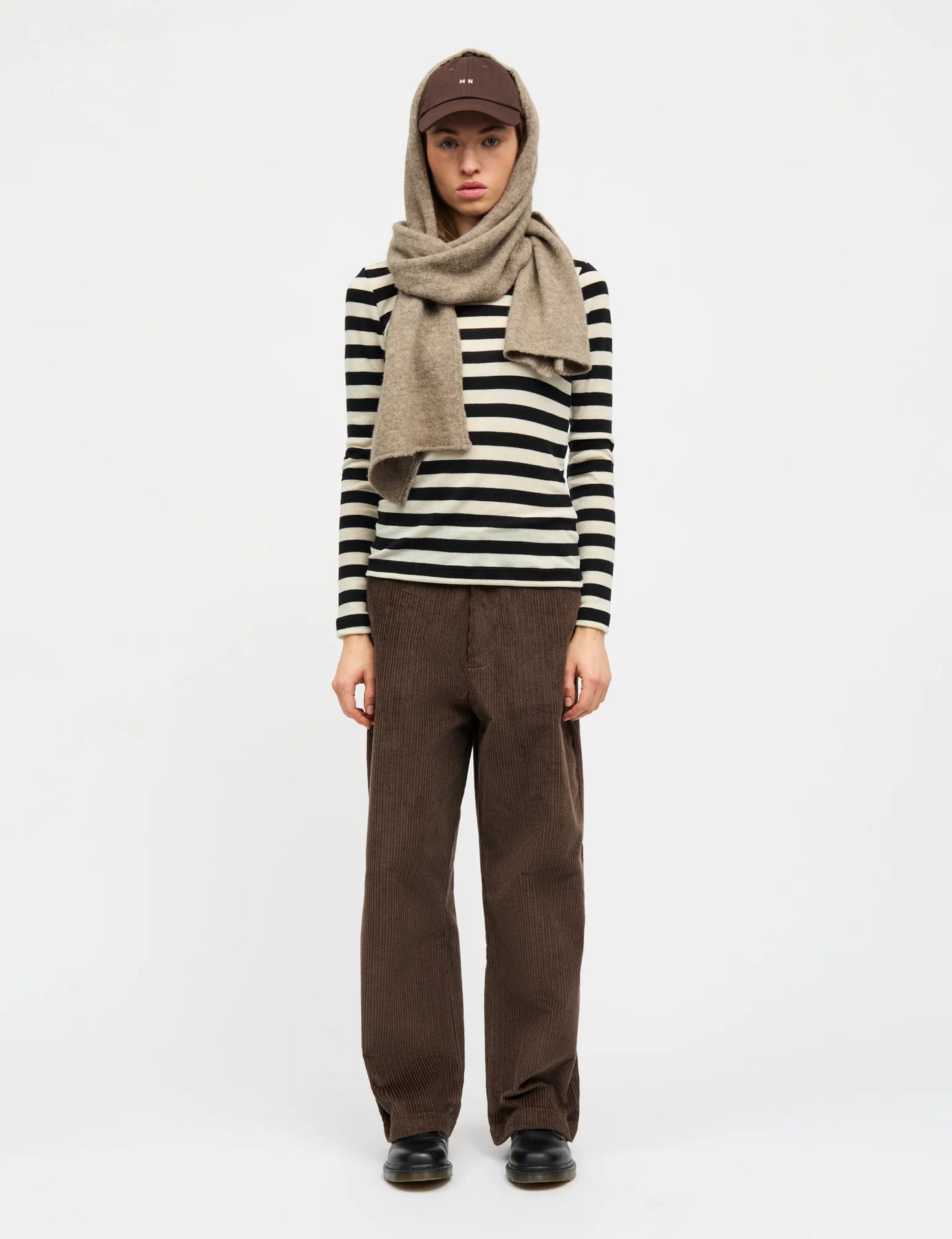 Fine Wool Sharon Knit - Black/Vanilla Ice