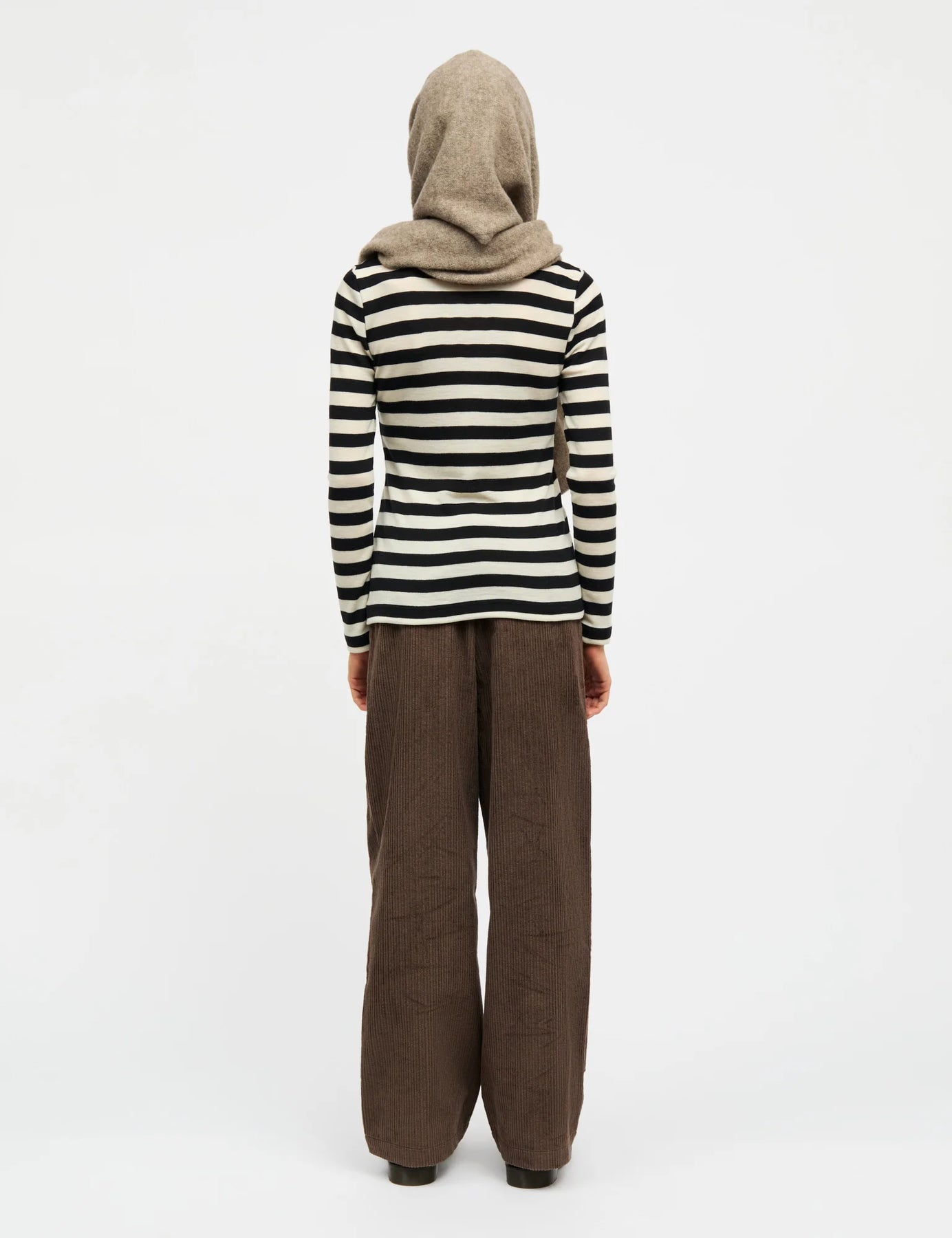 Fine Wool Sharon Knit - Black/Vanilla Ice