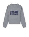 Yota Knit Tilona Sweater - Mid Grey Melange/Parisian Nigh