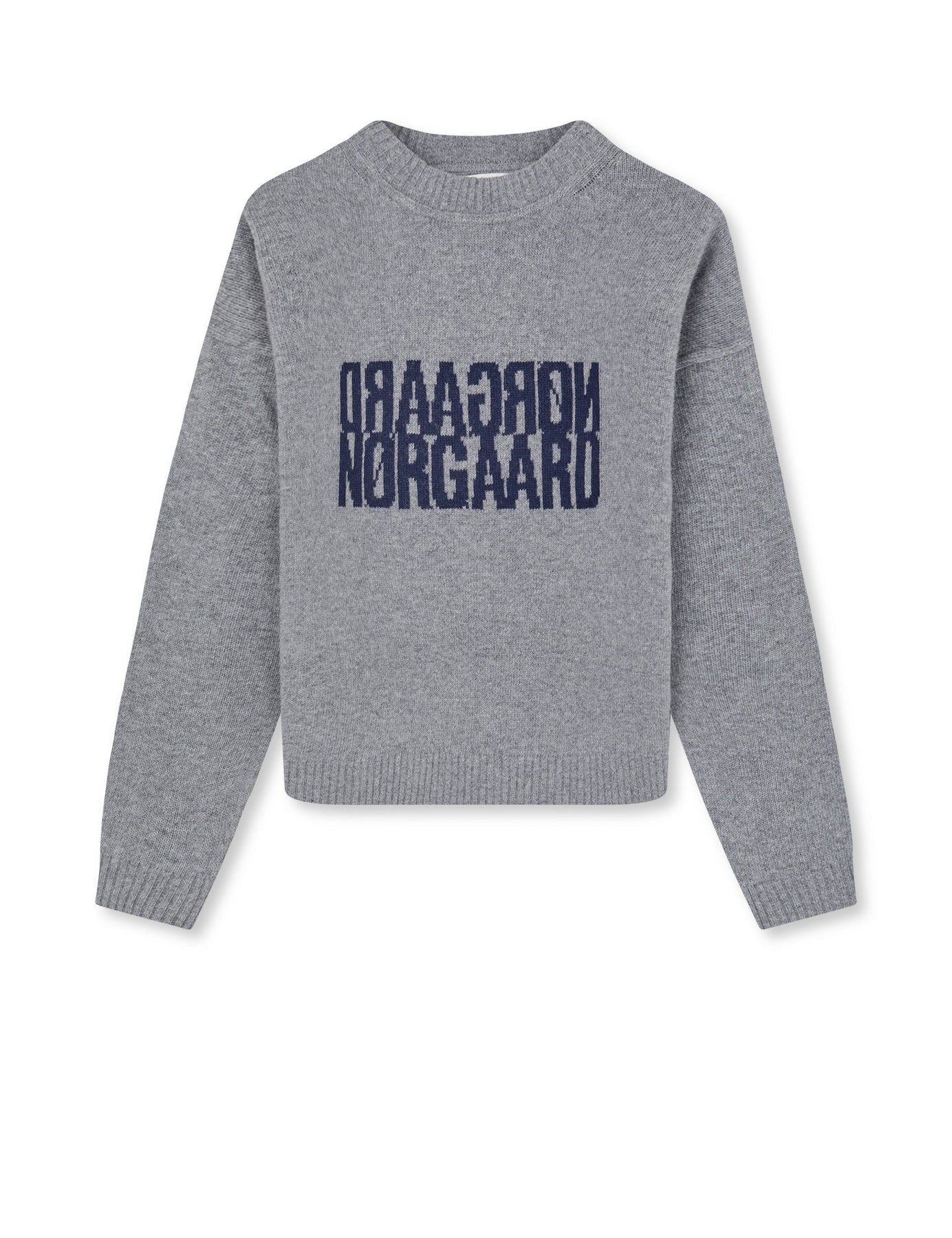 Yota Knit Tilona Sweater - Mid Grey Melange/Parisian Nigh
