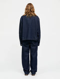 Cosy Denim Solar Jacket - Dark Indigo