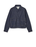 Cosy Denim Solar Jacket - Dark Indigo