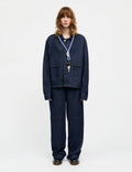 Cosy Denim Solar Jacket - Dark Indigo