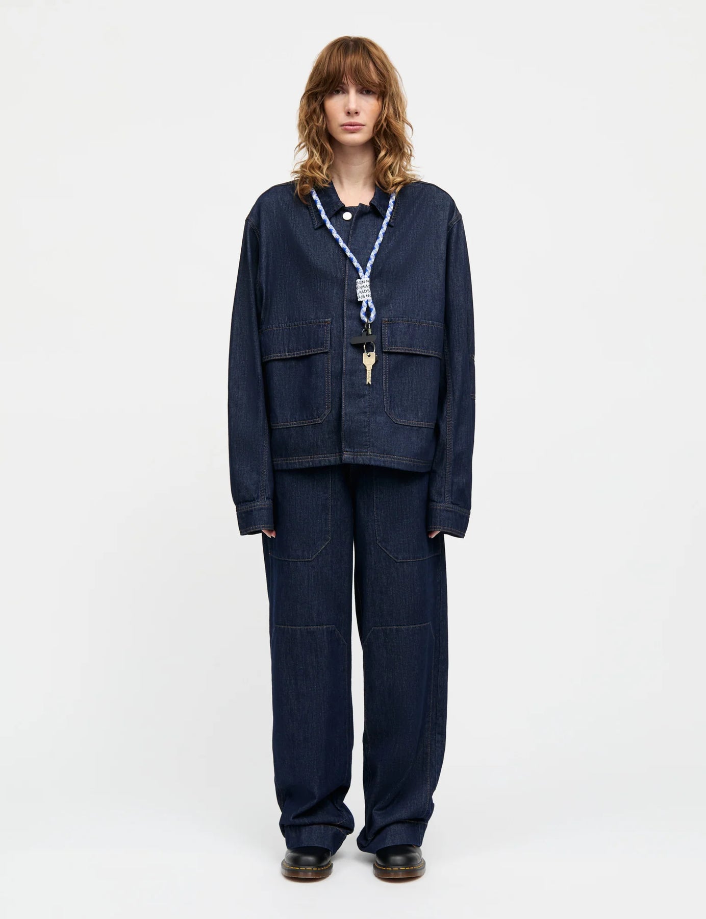 Cosy Denim Solar Jacket - Dark Indigo