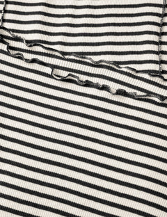 2X2 Cotton Stripe Siri Top - Vanilla Ice/Black