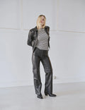 Smooth Leather Rachel Jacket - Black