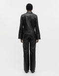 Smooth Leather Rachel Jacket - Black