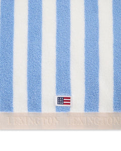 Block Striped Towel 30X50 - Blue/White/Moonbeam