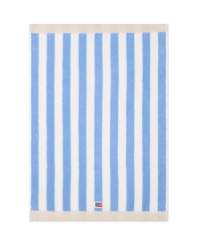Block Striped Towel 70X130 - Blue/White/Moonbeam