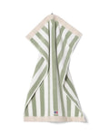 Block Striped Towel 30X50 - Vintage Green/White/Moonbeam