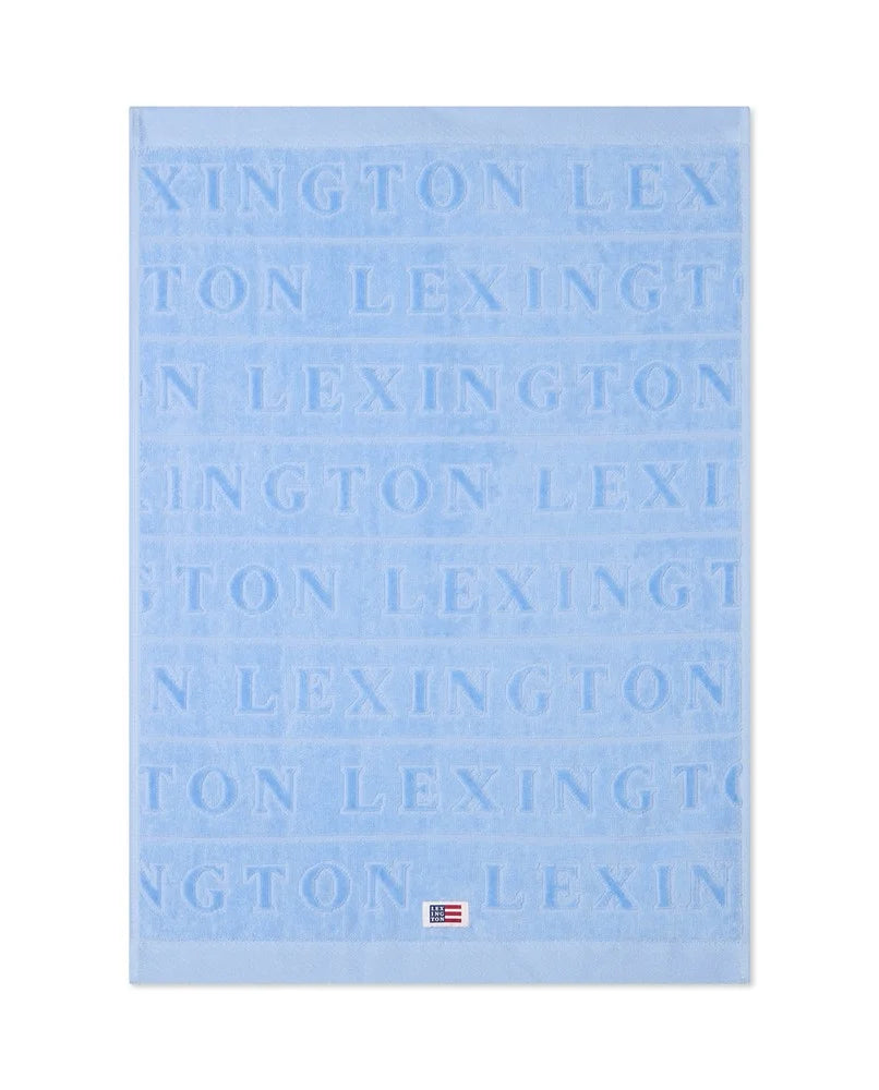 Velour Jacquard Logo Towel 30X50 - Blue Sky
