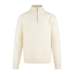 Aston Half-Zip - Cream