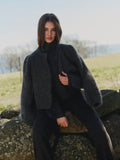Amelia Chunky Cardigan - Charcoal