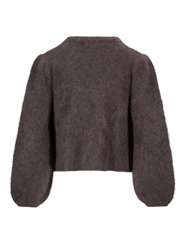 Amelia Chunky Cardigan - Dark Brown