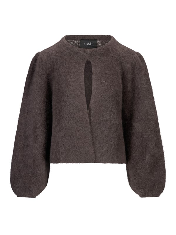 Amelia Chunky Cardigan - Dark Brown