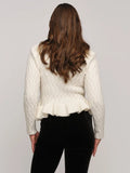 Lene Alpaca Cardigan - Ivory