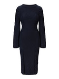 Ronda Cotton Dress - Navy