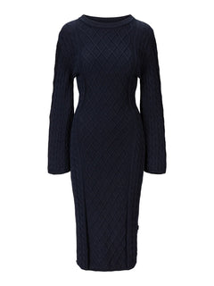 Ronda Cotton Dress - Navy