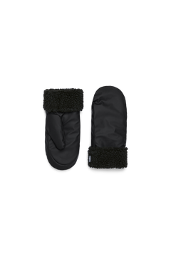 Puffer Fleece Mittens W2T3 - Black