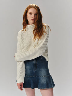 Alessi Blue Denim Skirt - Blue Denim
