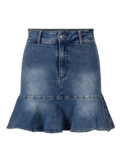Alessi Blue Denim Skirt - Blue Denim