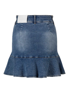 Alessi Blue Denim Skirt - Blue Denim