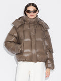 Steilia Short Down Jacket - Brown