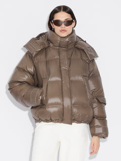 Steilia Short Down Jacket - Brown