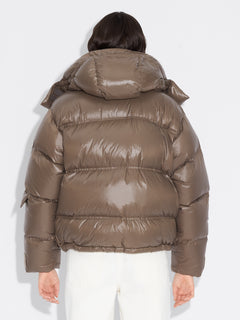 Steilia Short Down Jacket - Brown