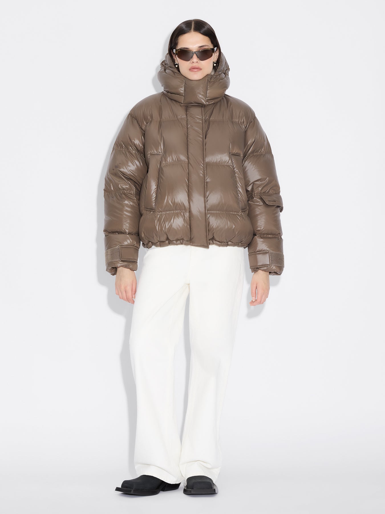 Steilia Short Down Jacket - Brown