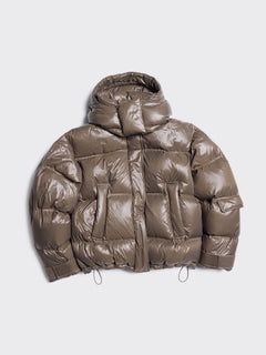 Steilia Short Down Jacket - Brown