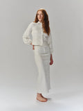 Janne White Denim Blouse - White Denim