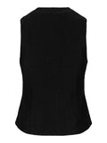 Johanne Linen Vest - Black