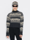 Ski Cropped Crew - Dk. Grey