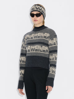 Ski Cropped Crew - Dk. Grey