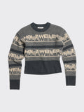 Ski Cropped Crew - Dk. Grey