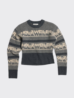Ski Cropped Crew - Dk. Grey