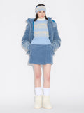 Ski Cropped Crew - Lt. Blue