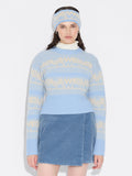 Ski Cropped Crew - Lt. Blue