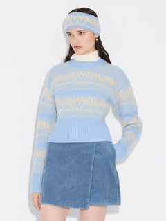 Ski Cropped Crew - Lt. Blue